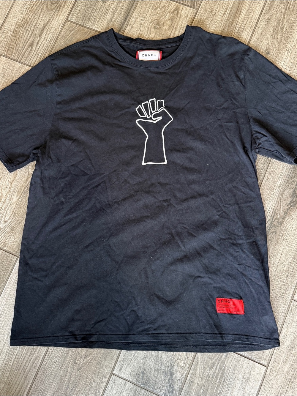 CHNGE Black Short Sleeve Tee - pre shrunk